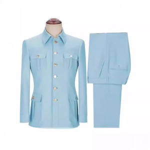 Costume homme tendance XS-5XL, ensemble de costume chinois, costume de plage, mariage, coupe ajustée, blazer, pantalon, 2 pièces, <span class=keywords><strong>veste</strong></span> à manches courtes formelle, <span class=keywords><strong>smoking</strong></span> - Product Image 2