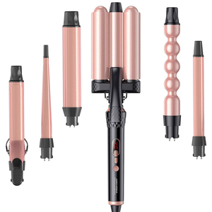FYD Wholesale - <span class=keywords><strong>Fer</strong></span> à <span class=keywords><strong>friser</strong></span> professionnel en céramique 5 en 1 avec écran LCD, adapté aux salons de coiffure - Product Image 3