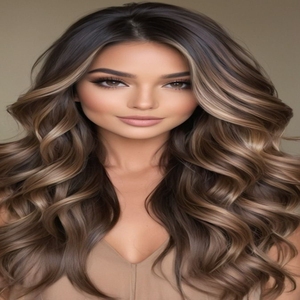 Nouvelle perruque juive de luxe en dentelle de qualité supérieure, cheveux russes, brun <span class=keywords><strong>foncé</strong></span> avec reflets <span class=keywords><strong>beige</strong></span> froid, pour femmes souffrant de perte de cheveux - Product Image 1
