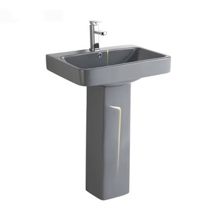 Ensemble de sanitaires gris avec ligne dorée, WC, <span class=keywords><strong>lavabo</strong></span>, ensemble de toilettes en céramique monobloc avec <span class=keywords><strong>lavabo</strong></span> mural - Product Image 5