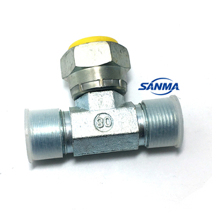 Ba chiều ống thủy lực Adapter <span class=keywords><strong>TEE</strong></span> 10mm/14mm/30mm NPT Chủ Đề Rèn Kỹ thuật 304 ống thép không gỉ Phụ kiện mô hình đầu - Product Image 5