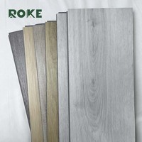 Revêtement de sol SPC de l'usine ROKE avec couche anti-usure, revêtement de sol composite en plastique de luxe imperméable à l'eau