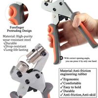 Pince à rivets légère avec construction en acier durable pour la réparation de chaussures et le renforcement de tissus (bricolage)