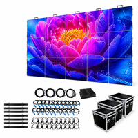 Écran LED de location P3.91 4m x 3m, ensemble complet avec flight case, certifié CE RoHS FCC pour la production scénique de mariages