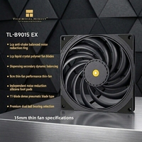 Ventilateur de boîtier d'ordinateur ultra-plat Thermalright TL-B9015 EX 9cm LCP avec double roulement à billes, dissipateur thermique en plastique 4 broches pour boîtier PC