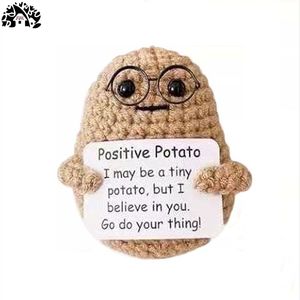 Hot handwoven búp bê năng lượng tích cực khoai tây búp bê vui biểu tượng cảm xúc mặt dây chuyền thời trang dệt kim len đồ chơi - Product Image 4