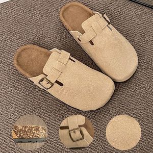 Bocken 2025, zapatillas de media punta para mujer, Primavera Verano, nuevo estilo, sandalias de plataforma francesa, ropa exterior, zuecos y mulas para otoño - Product Image 3