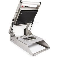 Scelleuse manuelle de barquettes HS-300 pour l'emballage d'aliments prêts à consommer – Machine de thermoscellage pratique pour barquettes en plastique