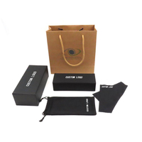 Étui à lunettes rectangulaire fait main Xiongda en cuir PU, étui à lunettes de soleil pliable, boîte de rangement magnétique pour lunettes, ensemble d'emballage en papier