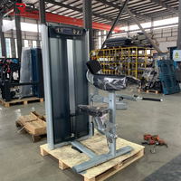 Machine d'entraînement réglable pour biceps et dos à charge par poulie ; Construction en acier de qualité commerciale supérieure avec poignées ergonomiques.