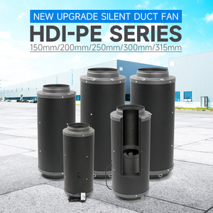 Hon & Guan 6 ''im lặng Duct fan, Max 560 m3/h quạt thông gió với tốc độ miễn phí điều khiển và tiếng ồn hấp thụ bọt - Product Image 2