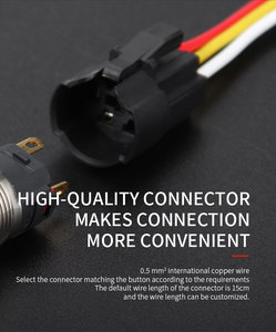 Wd 16a उच्च गुणवत्ता <span class=keywords><strong>12v</strong></span>/24v बिजली की आपूर्ति, चिह्नित एलईडी लाइट, ip67 तत्काल इंटरलॉक, एल्यूमीनियम ऑक्साइड ब्लैक मेटल बटन स्विच - Product Image 5