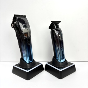 مجموعة M9650 9652 الاحترافية لقص وتشذيب الشعر، ماكينة حلاقة قابلة لإعادة الشحن بمحرك فيكتور، شفرة سيراميك DLC، بطارية ليثيوم أيون - Product Image 2