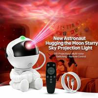 Projecteur d'étoiles intelligent pour la maison, lampe de chevet galaxie avec effet ciel étoilé LED pour chambre d'enfant, en ABS, thème astronaute