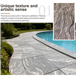 Lastra di Granito Langtaosha con Finitura Martellata 60x60cm, Resistente <span class=keywords><strong>per</strong></span> Vialetti e Giardini Esterni - Product Image 5