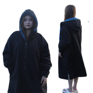 Robe de Chambre Longue Imperméable <span class=keywords><strong>pour</strong></span> Adultes, Noir et Bleu, Vente en Gros, <span class=keywords><strong>Prix</strong></span> en Ligne, Frais de Port Inclus - Product Image 5