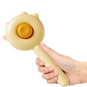 Peigne anti-poils et anti-<span class=keywords><strong>puces</strong></span> pour animaux de compagnie avec <span class=keywords><strong>bouton</strong></span> de libération pour chats et chiens - Brosse de toilettage pour poils courts/longs Vert et jaune - Product Image 2
