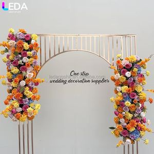 Decoración de Pasillo para Bodas LEDA, Arreglo Floral Artificial Colgante, Flores de Seda Coloridas, Gran Venta - Product Image 1