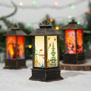 Factory Wholesale Christmas Decorations Supplies <b>Mini</b> LED <b>Lanterns</b> Santa Claus Snowman Elk for Parties Battery - Product Image 5