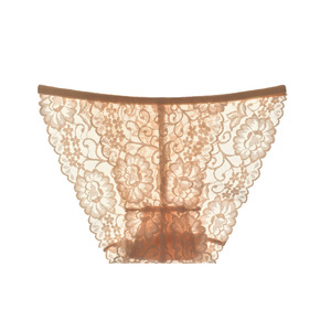 Culottes respirantes en dentelle florale de style européen et américain pour femmes, transparentes, séduisantes, taille basse, ajourées, à fines bretelles - Product Image 5