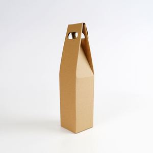 Wholesale Customized Folding Paper Box Kraft Paper Red Wine Box Portable Single or Double <b>Boxes</b> for Packaging - Product Image 1