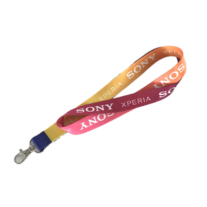 Factory Direct Custom Logo OEM/ODM Eco-Friendly Polyester Satin Neck Strap Lanyard Thermal Transfer Printing for Promotional