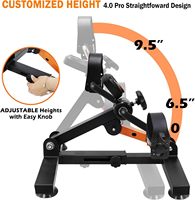 Vélo d'exercice portable sous le bureau avec hauteur réglable et ventouses pour entraînement des bras et des jambes à domicile