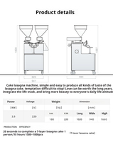 Machine à étaler la crème de couverture de gâteau à mille couches entièrement automatique équipement de cuisson pour une couverture de gâteau parfaite salle de dix secondes