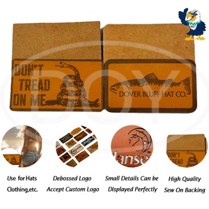 Décoration de vêtements étiquettes en relief usine nom de marque personnalisé Logo véritable patchs de <span class=keywords><strong>réparation</strong></span> en cuir véritable pour jean et sac - Product Image 6