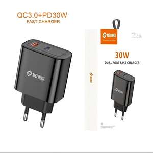 Melinku 30W PD Chargeur <span class=keywords><strong>USB</strong></span>-C Portable Charge Rapide Type C Adaptateur <span class=keywords><strong>USB</strong></span>-A pour EU Android pour iPhone et autres appareils mobiles - Product Image 1