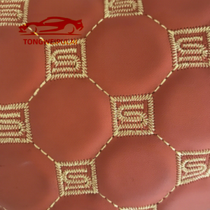 עור PVC מרופד ומובלט לשטיחי רכב, תיקים, ספות ועיצוב הבית - רקמה תלת-ממדית בהתאמה אישית עם גב סרוג עמיד בפני שחיקה - Product Image 4