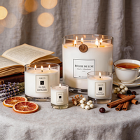 Boîte cadeau de luxe AIKUN, bougie aromathérapeutique à l'huile essentielle personnalisée, réception de bureau, ambiance élégante, bougie parfumée en cire de soja