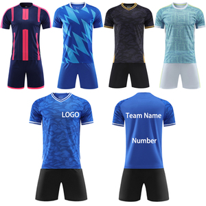 Seragam Klub Sepak Bola Baru Grosir, Jersey Remaja Sablon Heat-Transfer, Spandex/Polyester Stretch, Bernapas, Pendek, Custom - Product Image 1