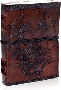Vintage Style Handmade Leather Writing Journal for Men Women <b>Diary</b> <b>Notebook</b> for Daily Notes Creative Projects Sketching Travel - Product Image 3