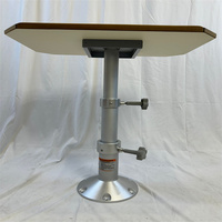 Pied de table réglable en aluminium à deux niveaux, base de montage 295-690 mm, 11,6-27,2 pouces, pour bateau marin, camping-car P3