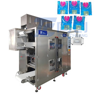 Machine d'emballage automatique haute vitesse pour détergent à lessive en film PVA soluble dans l'eau, contrôlée par PLC, pour sachets de poudre liquide en plastique
