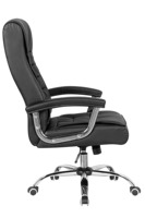 Chaise de bureau exécutive contemporaine de haute qualité, ergonomique, pivotante en cuir, avec support lombaire, hauteur réglable, quatre trous