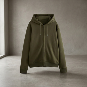 Sweat à capuche surdimensionné en molleton français 100% coton de haute qualité personnalisé pour hommes - Product Image 3