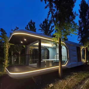 Capsule spatiale nouveau design énergie solaire maison préfabriquée écologique structure en acier maison étanche à l'eau pour hôtel villa - Product Image 5