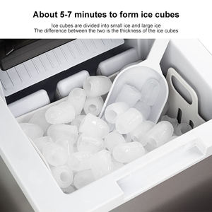 Extérieur Comptoir <span class=keywords><strong>Nugget</strong></span> Machines À Glaçons Pellet Machine À Glace 1.5L Congélation Rapide Refroidissement 16kg/24hrs Grande Capacité Machine À Glaçons - Product Image 3