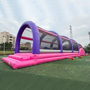 Percorso Ostacoli Gonfiabile per Feste e Gare, 5k, per Esterni, Stile Ninja Run, 'The Mad House' per Bambini e Adulti - Product Image 1