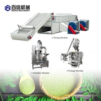 Fabrieksleverancier Moringa-bladpoeder productielijn Moringa-bladeren wasmachine, droger en molen