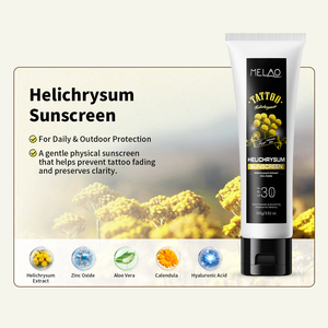 Protector Solar para Tatuajes <span class=keywords><strong>con</strong></span> Helichrysum, SPF30 PA++, Hidratante y Ligero, <span class=keywords><strong>con</strong></span> Óxido <span class=keywords><strong>de</strong></span> <span class=keywords><strong>Zinc</strong></span>, para el Cuidado Posterior del Tatuaje, OEM ODM - Product Image 2