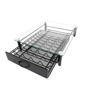 Soporte para cajón Nespresso <span class=keywords><strong>Vertuo</strong></span> y <span class=keywords><strong>Dolce</strong></span> <span class=keywords><strong>Gusto</strong></span>, cristal templado, tapa para Cápsula de café, Compatible con 40 - Product Image 5