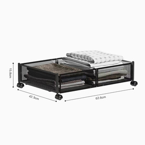 Almacenamiento de ropa y juguetes para niños, contenedor de almacenamiento de ahorro de espacio multifunción de Metal rectangular plegable - Product Image 6