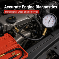 Kit de testeur de pression d'huile moteur professionnel TU-12, jauge de pression d'huile automobile 0-100 PSI, outil de diagnostic avec tuyau de 30 pouces