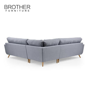 Estilo americano de mediados de siglo canapé moderno en forma de l sofá seccional muebles de sala - Product Image 3