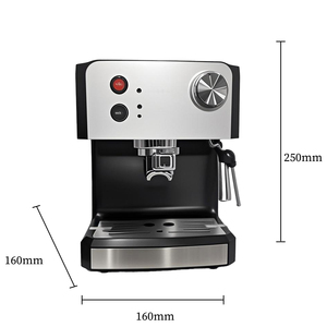 Système de brassage semi-automatique 15 bars Machine à expresso domestique Boîtier en aluminium Appareil à café électrique pour la maison Camping-car Voiture Hôtel - Product Image 2