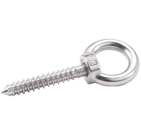 Vis à œil en acier inoxydable à filetage grossier, pointe acérée, pour bois, poutres, poteaux, quincaillerie de suspension, fixation industrielle, kit extérieur