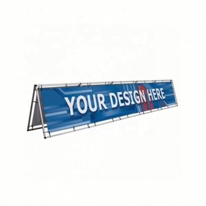 Banner Publicitario Plegable de Vinilo PVC de Doble Cara con Impresión de Logotipo Personalizado de Alta Calidad 2023, Marco Horizontal Portátil - Product Image 4